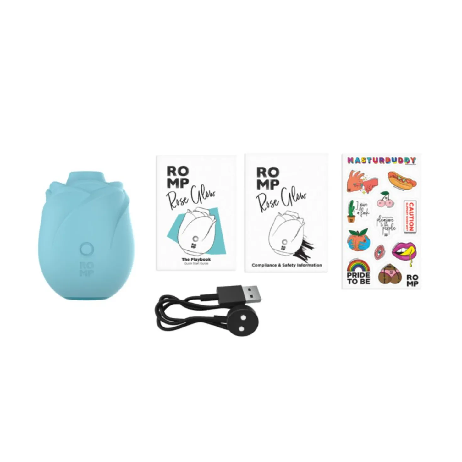 ROMP - Rose Glow Stimulateur à Air - Bleu