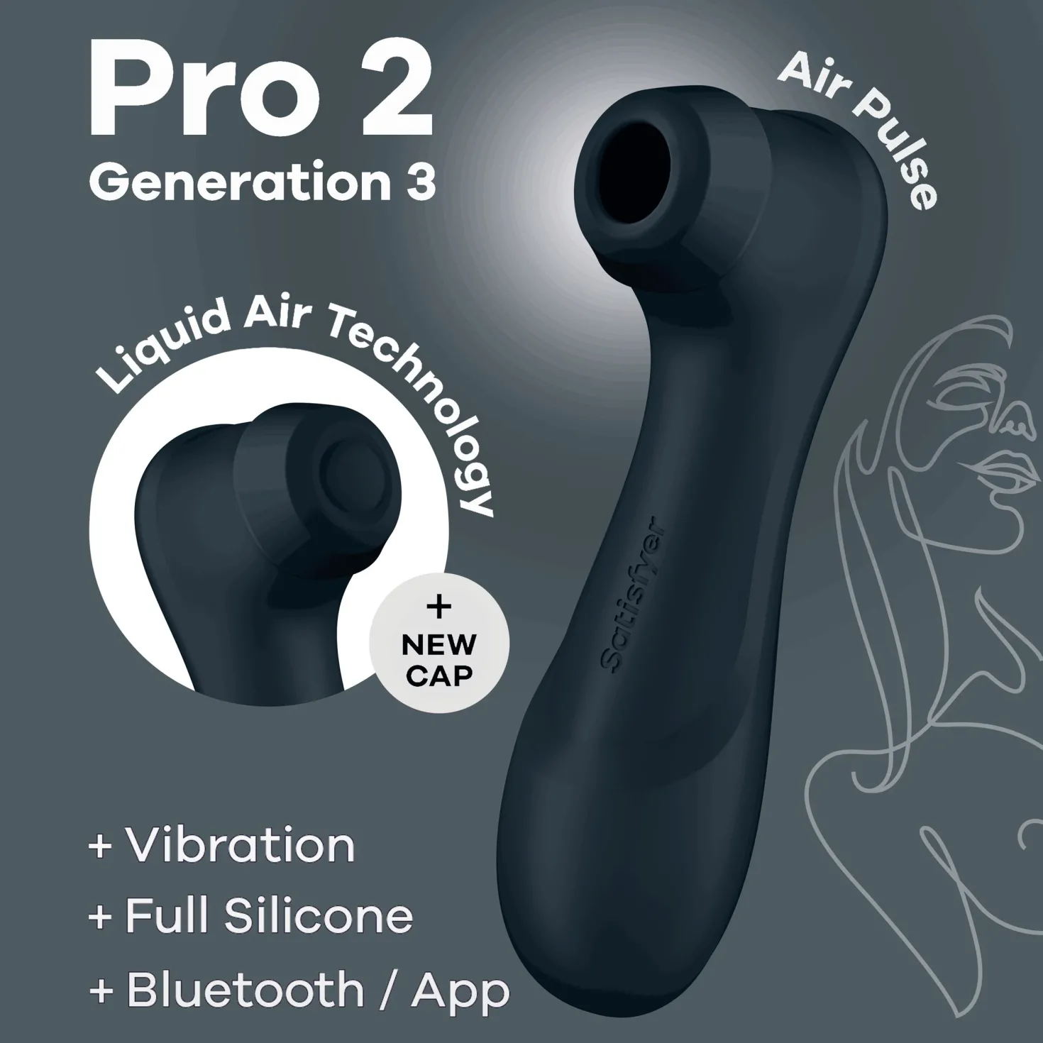 Satisfyer Pro 2 Génération 3 Connecté - Stimulateur clitoridien - Noir