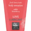 Shiatsu - Lubrifiant comestible à la fraise - 75 ml