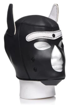 Spike Puppy BDSM Hood - Noir/Blanc