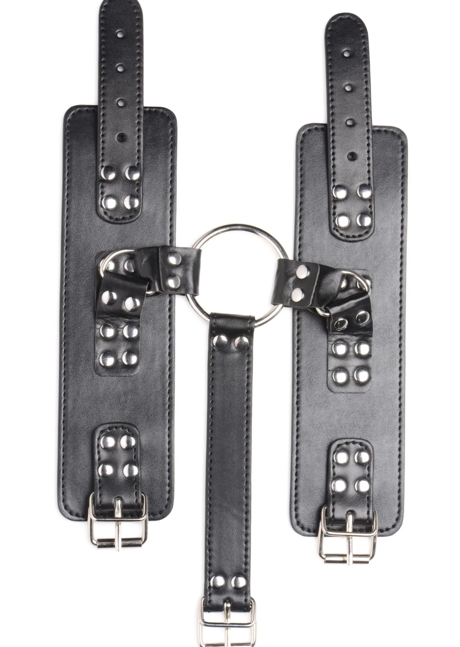 Strict - Ensemble de retenue avec collier et menottes - Noir