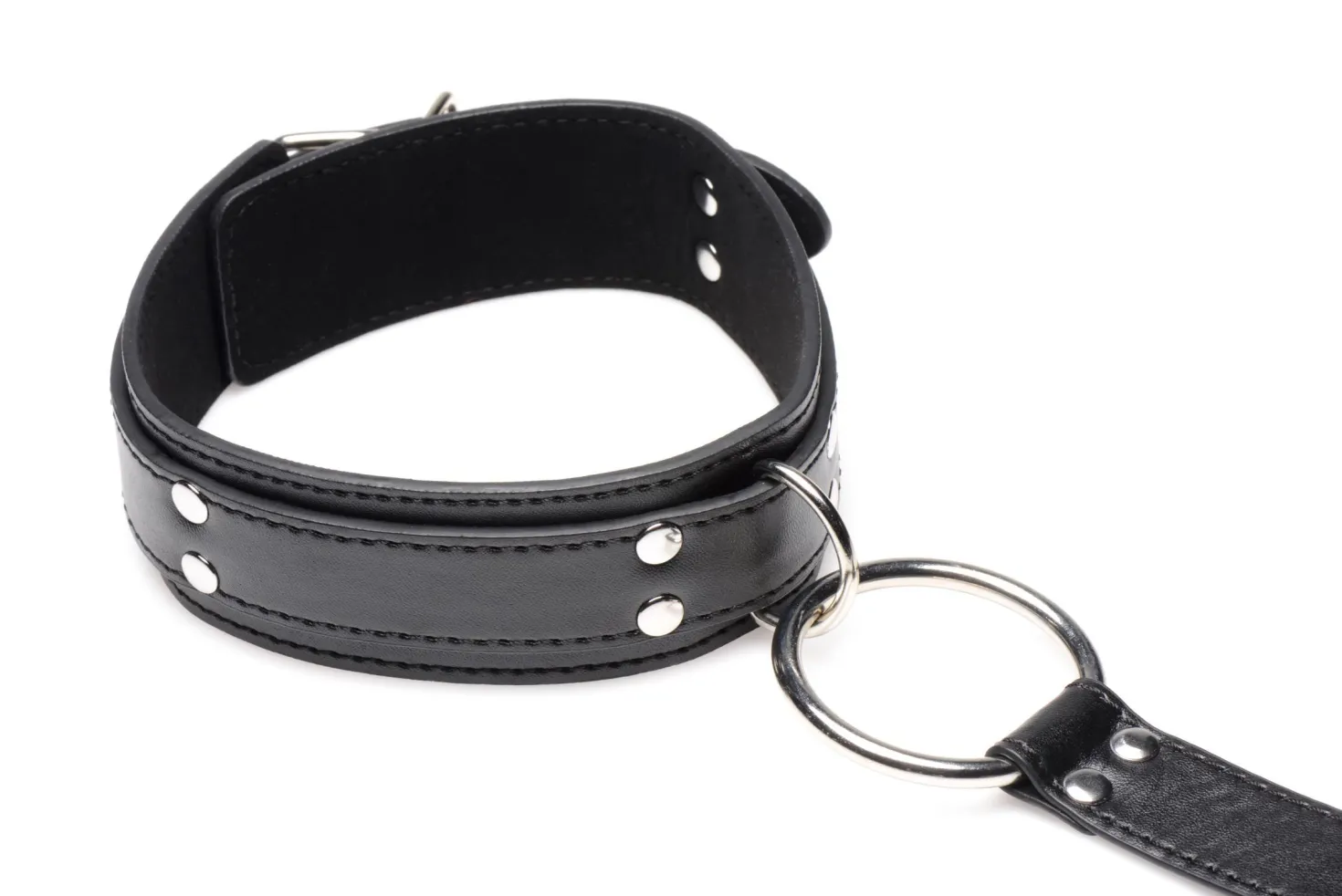 Strict - Ensemble de retenue avec collier et menottes - Noir