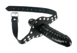 Strict Leather - Bâillon cuir avec dildo