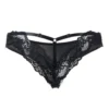 String avec dentelle - Noir