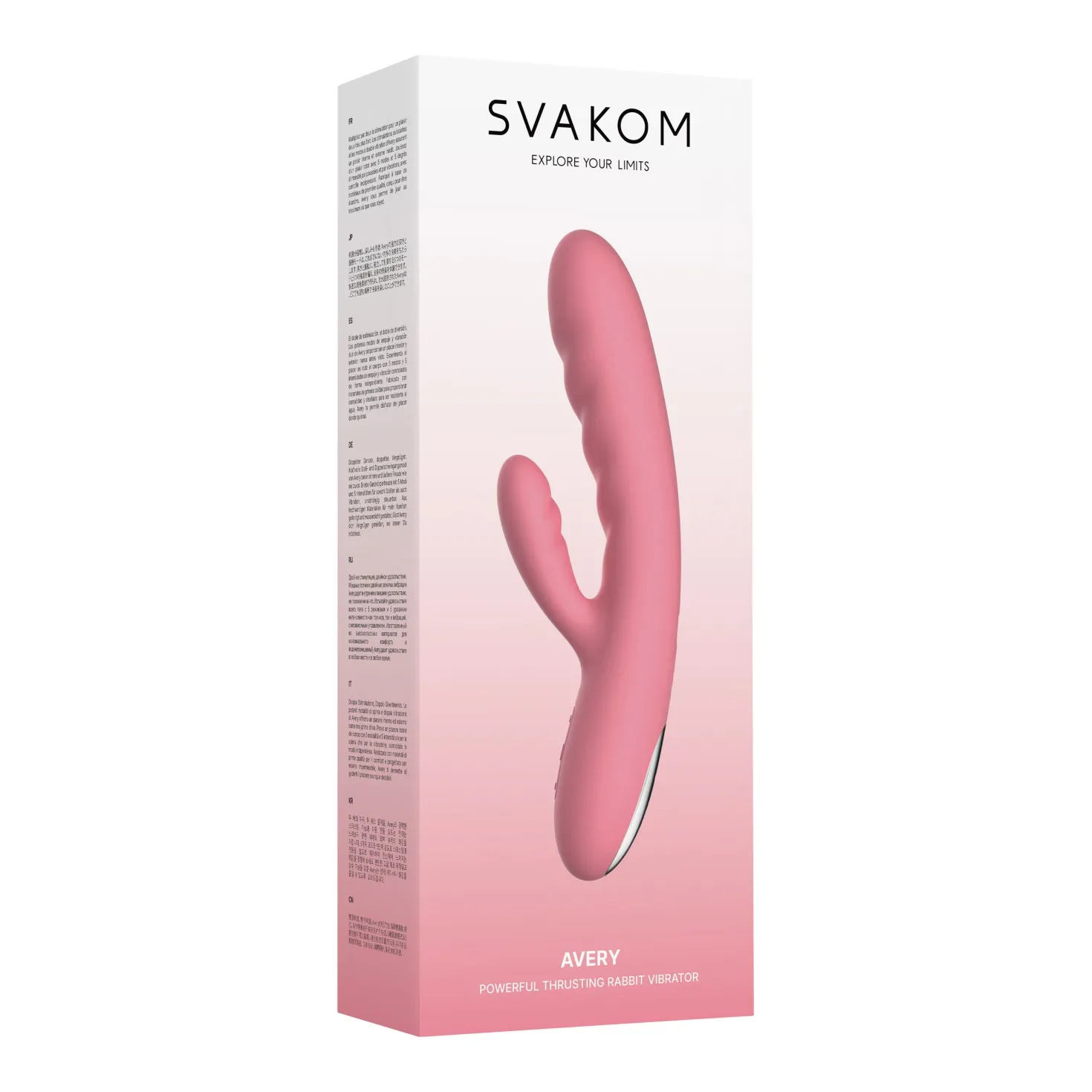 SVAKOM - Avery Vibromasseur Rabbit Pénétrant - Rose Fraise