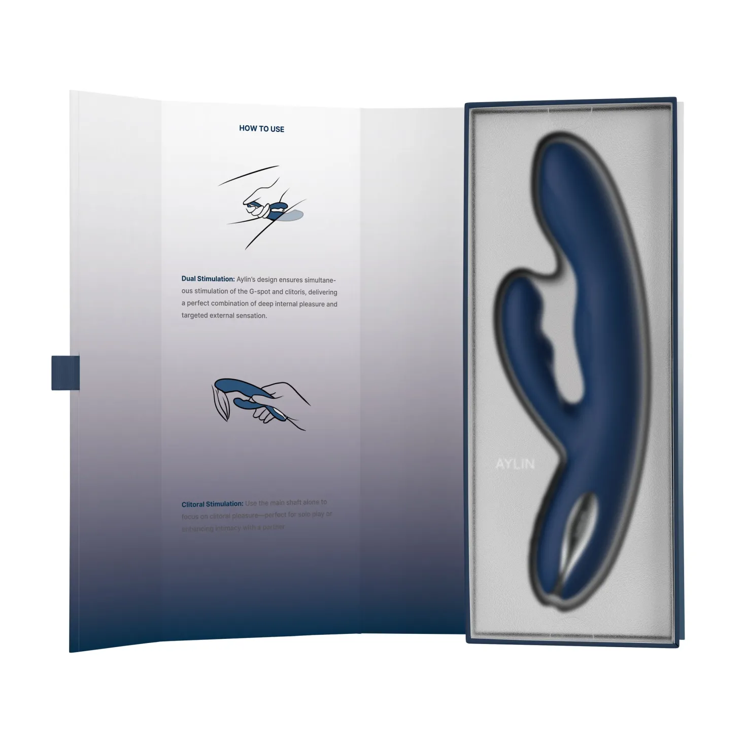 SVAKOM - Rabbit puissant pulsant "Aylin" - Bleu