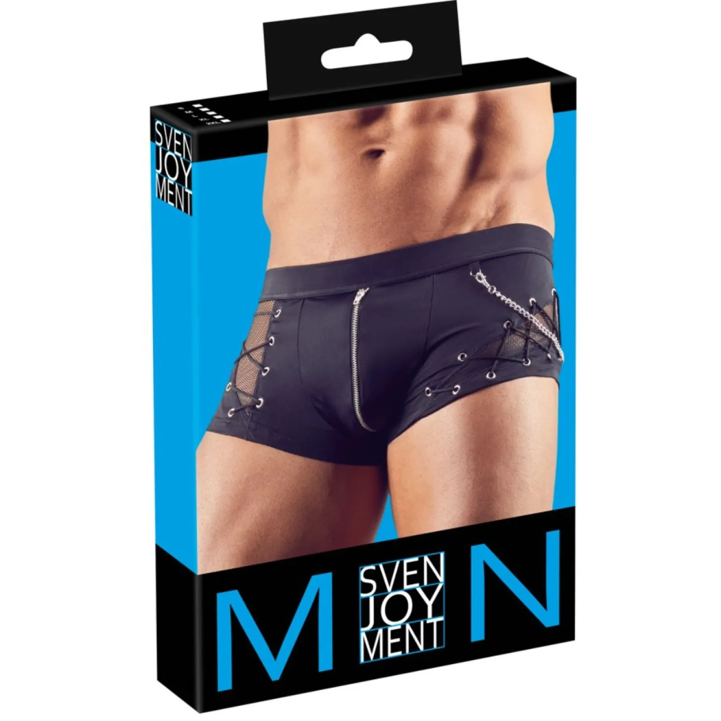 Svenjoyment Underwear - Boxer avec Zip et Chaîne - Noir