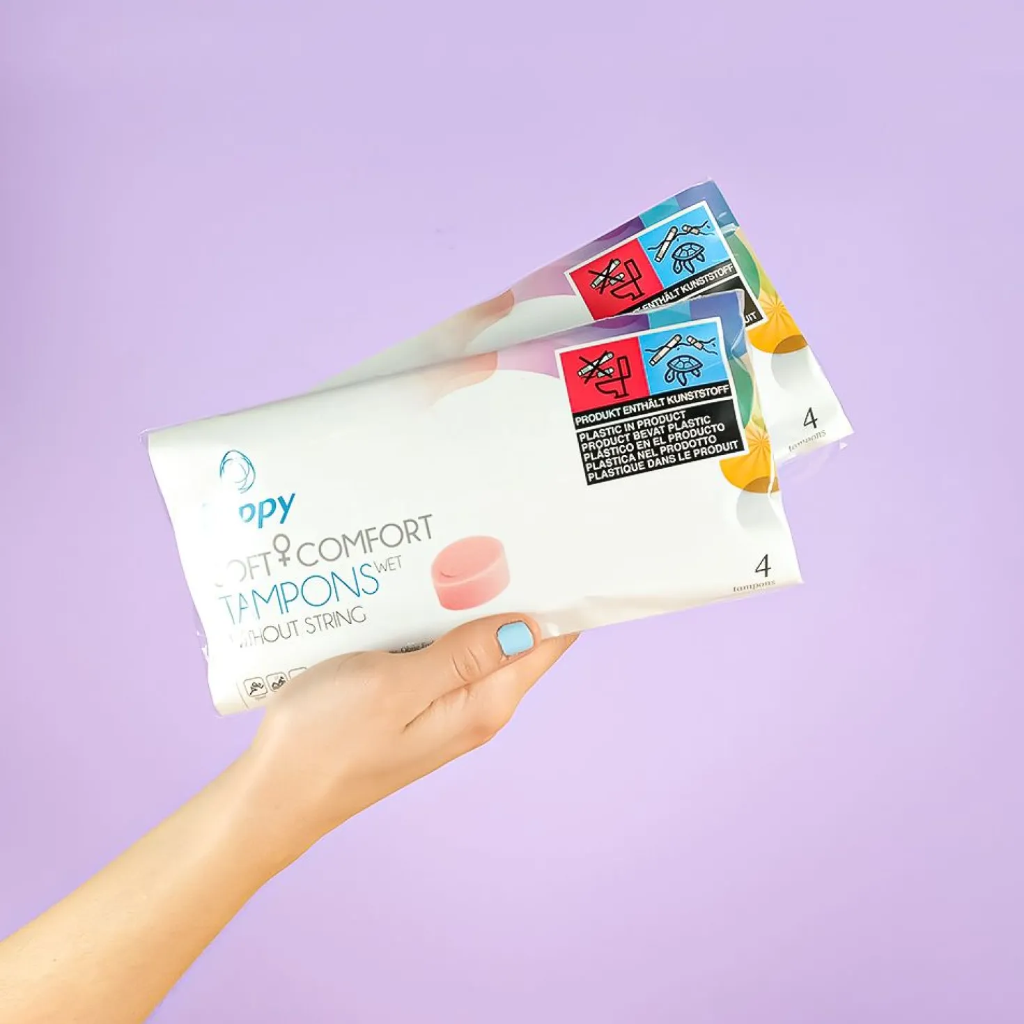 Tampons MOUILLÉS Beppy Soft + Comfort - 8 pièces