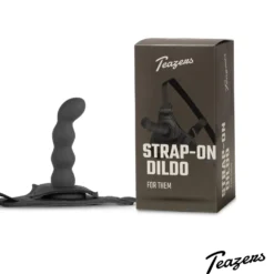 Teazers – Ensemble Harnais Strap-On Silicone – Noir