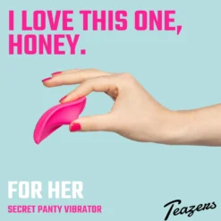 Teazers – Panty Pleasure Vibromasseur Clitoridien – Rose