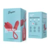 Teazers – Rose Vibromasseur Langue et va-et-vient – Rouge
