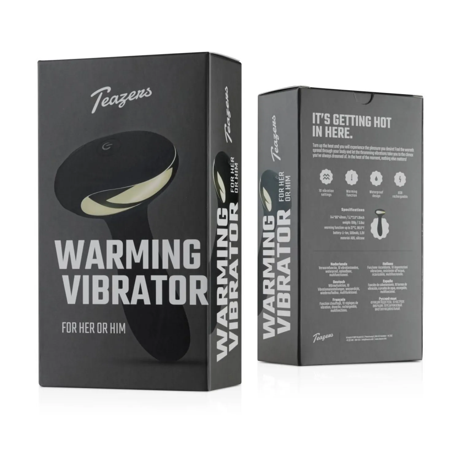 Teazers - Vibromasseur anal chauffant - Noir