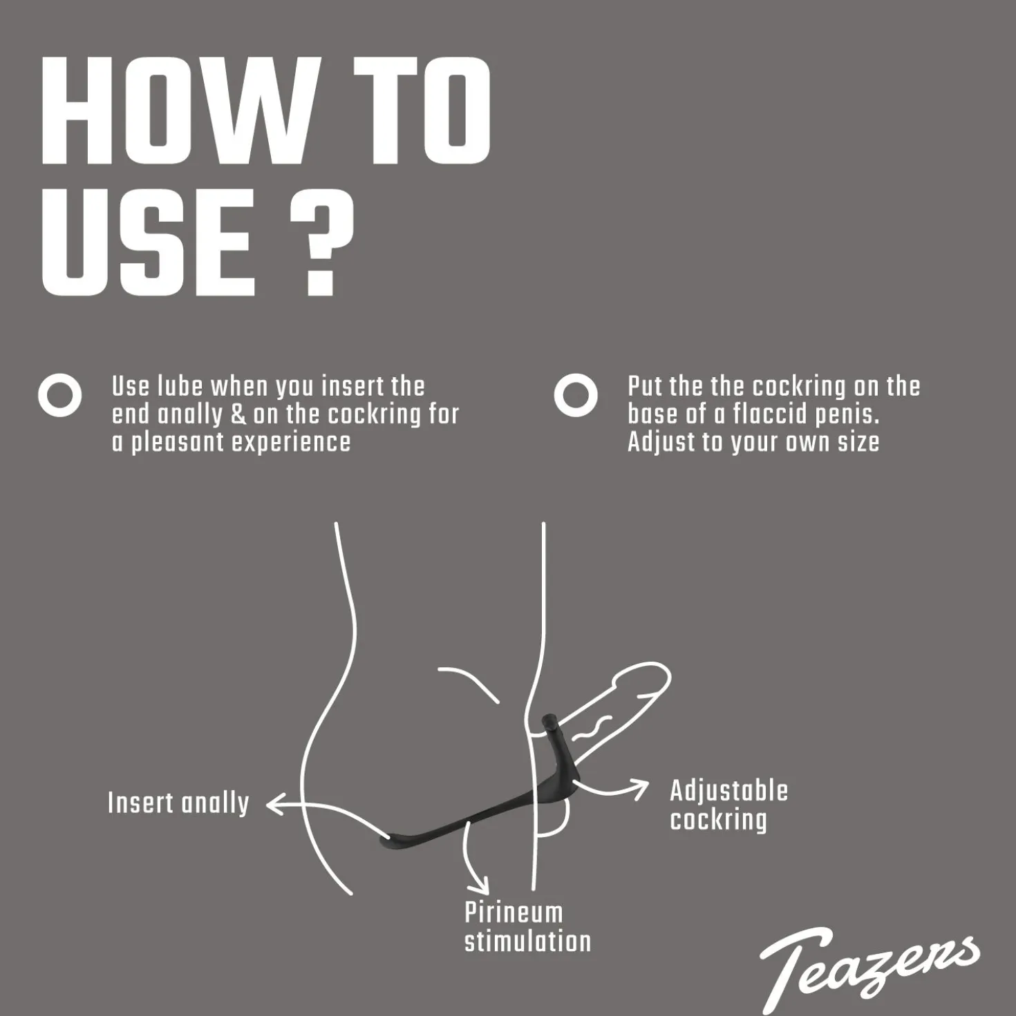 Teazers Vibromasseur Triple Prostate avec Télécommande