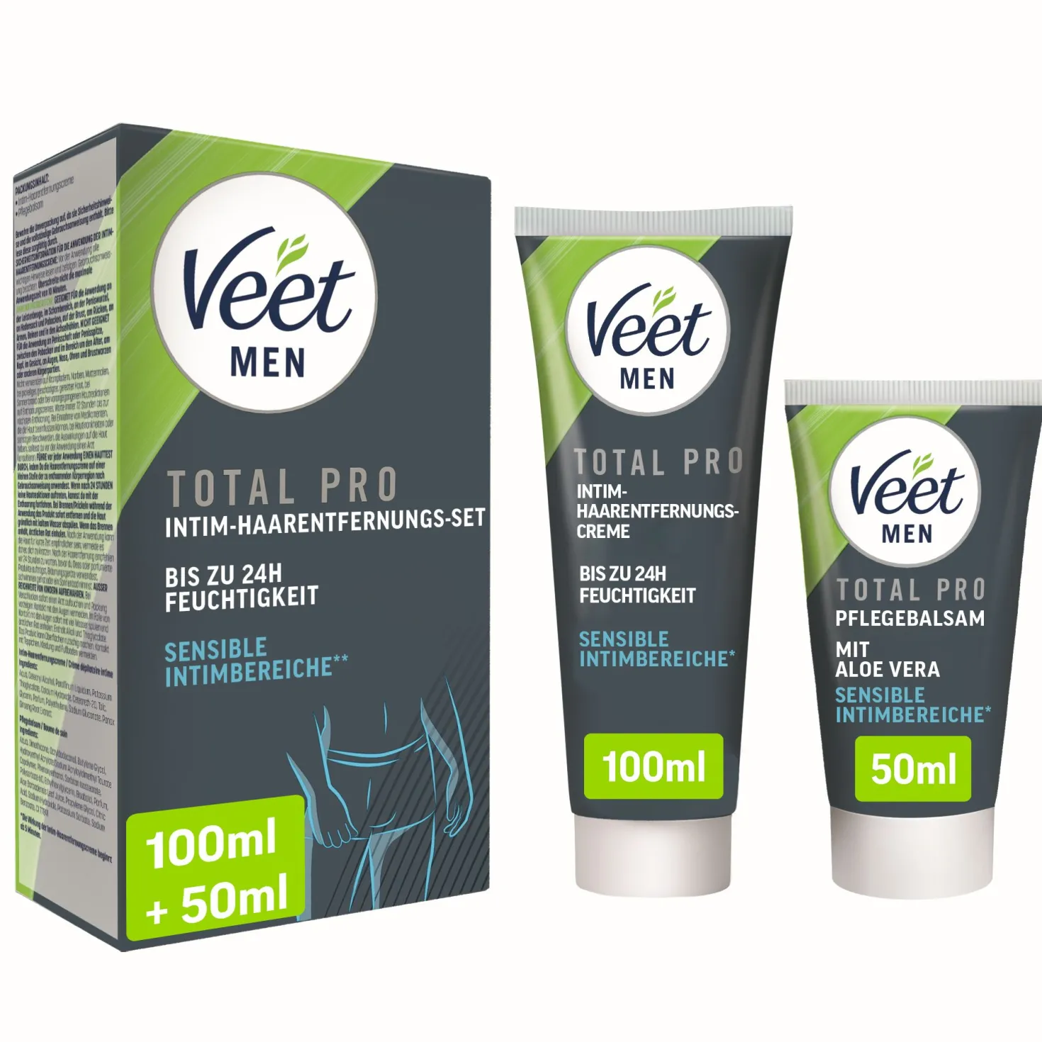 Veet Men – Coffret Épilation Intime – 100 ml + 50 ml