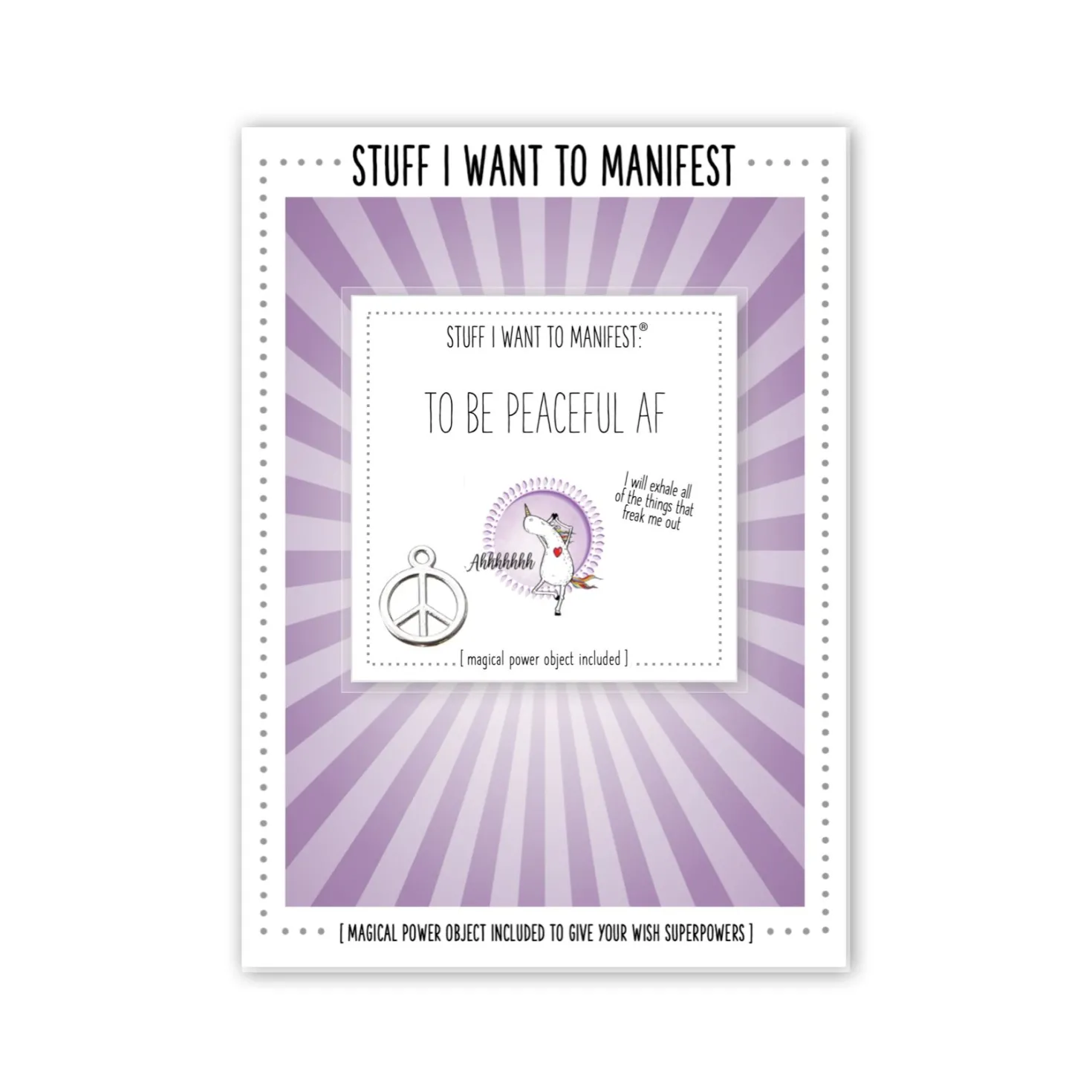 WARM HUMAN – Carte de Manifestation – Peaceful AF