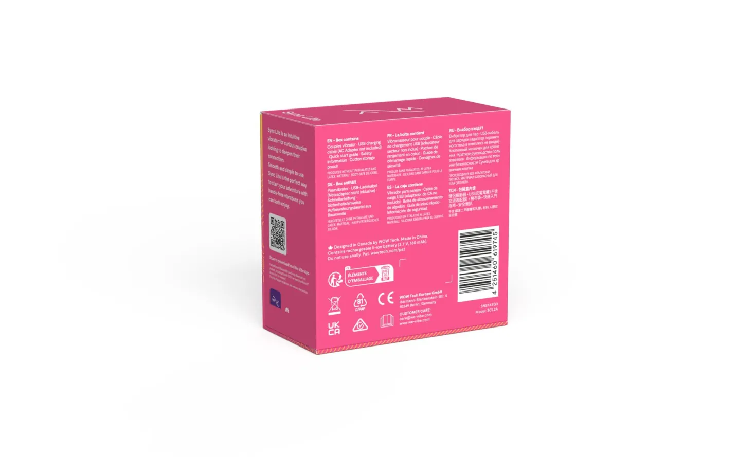 We-Vibe Sync Lite - Stimulateur clitoridien & point G - Rose