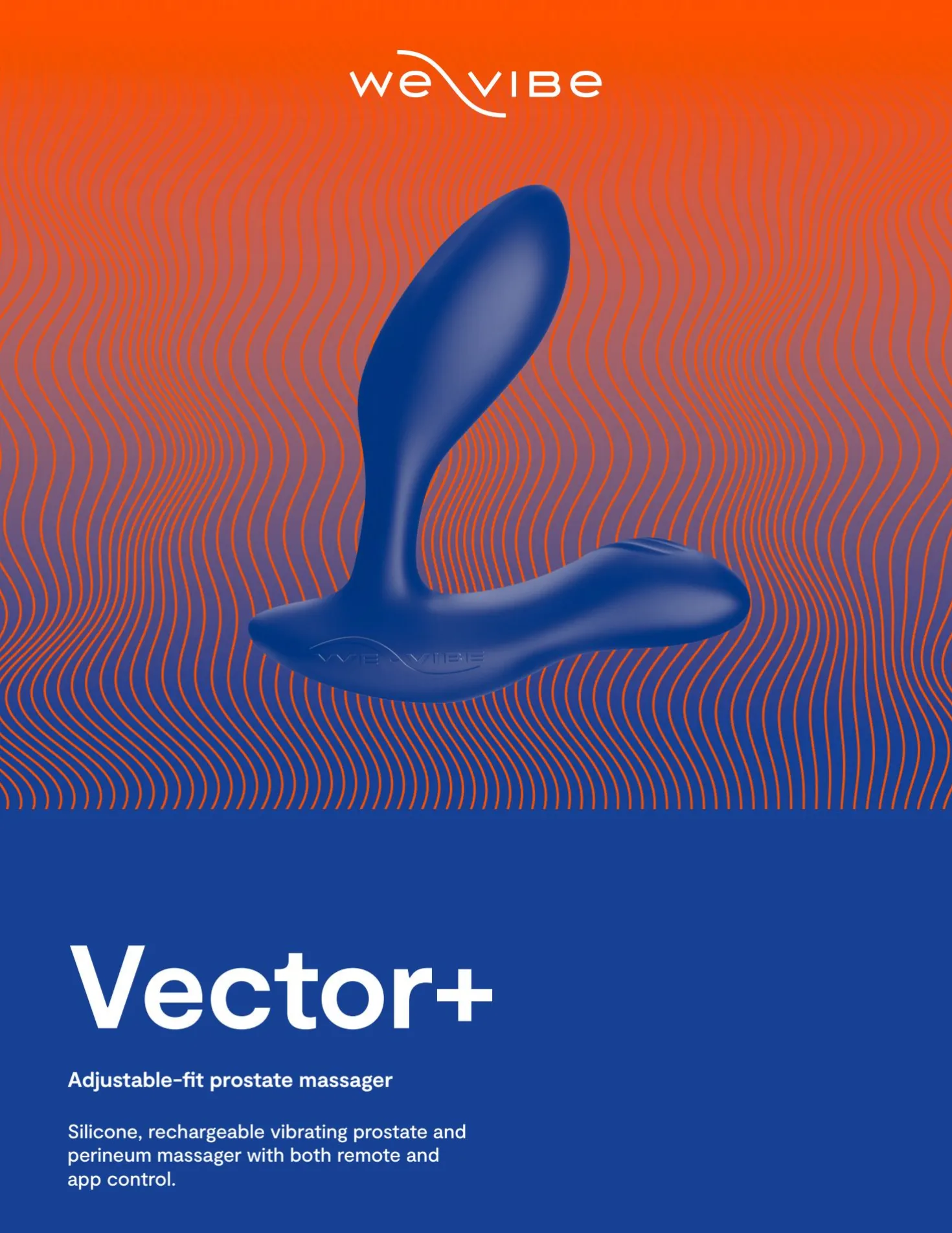 We-Vibe – VECTOR+ Massageur de Prostate – Bleu