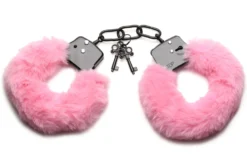 XR Brands - Cuffed in Fur Menottes - Rose