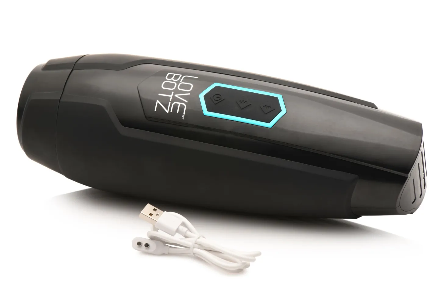 XR Brands - Masturbateur à Poussée et Vibrations - Noir