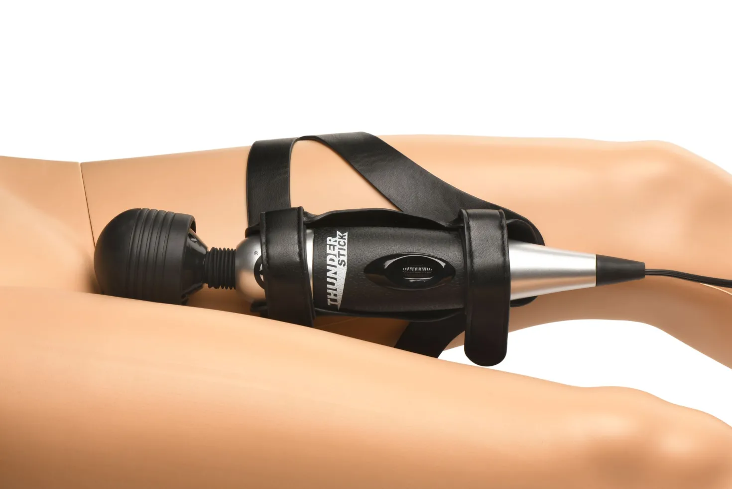 XR Brands - Thunder Strap Wand Harnais de Cuisse - Noir
