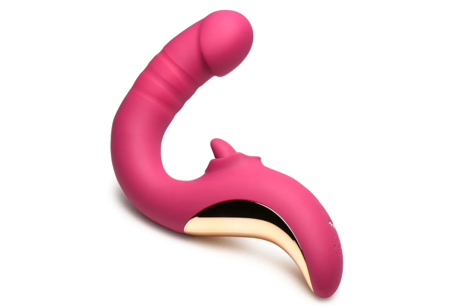 XR Brands - Vibromasseur Léchant et Pénétrant Tease & Please - Rose